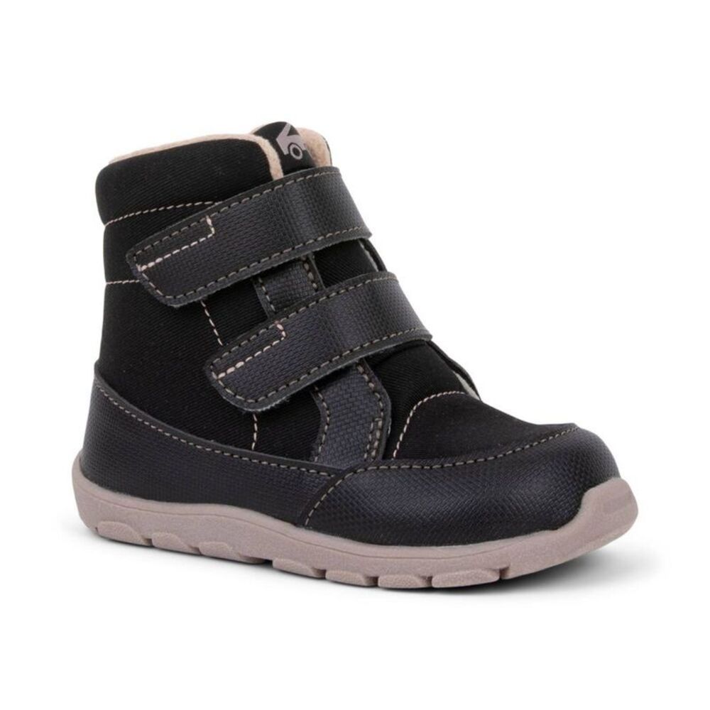 Cozy Black and Gray Kids Slippers